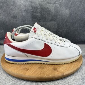 Nike Classic Cortez Shoes Mens Size 10 White Red Forrest Gump Running Sneakers